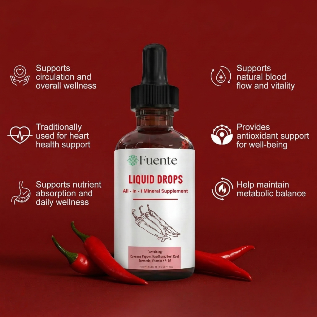 Cayenne Pepper — Blood Flow & Circulation Support Drops