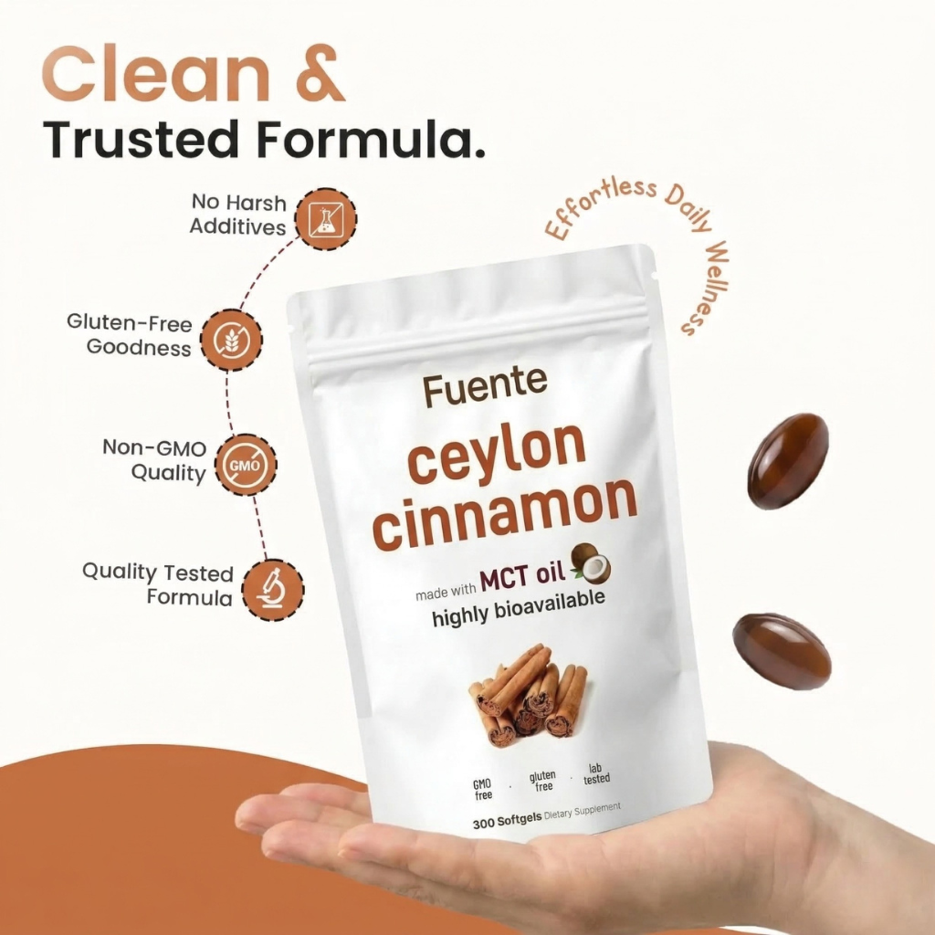 Ceylon Cinnamon Softgels — Pre-Diabetic Blood Sugar Support